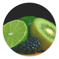 Kiwi and lime stickers