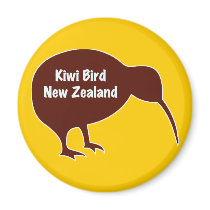 Kiwi Bird, New Zealand Fridge Magnets