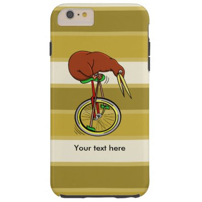 Kiwi Bird On A Unicycle Funny Cartoon Tough iPhone 6 Plus Case