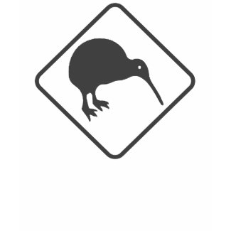 Kiwi Crossing Sign Womens Baby Doll T Shirt shirt