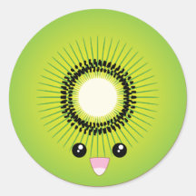 Kiwi de Kawaii Pegatinas