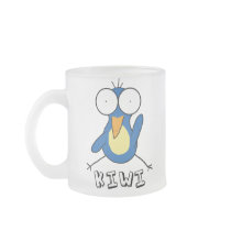 Kiwi Frosted Mug by homeruntilly Kiwi Frosted Mug