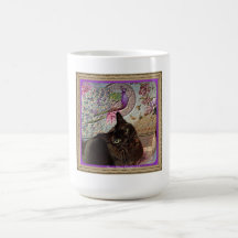 Kiwi in a Box, series 1, pose 3, plum Coffee Mugs