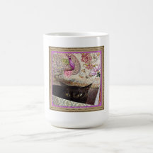 Kiwi in a Box, series 1, pose 5, lavender Mugs