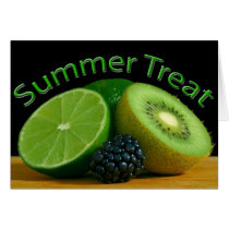 Kiwi Lime Summer Treat Greeting Cards