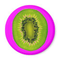 Kiwi Magenta magnets by JuJuGarden Kiwi Magenta magnets