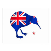 kiwi New Zealand flag soccer football gifts postcards