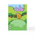 Kiwi on a hill greeting card