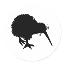 Kiwi Silhouette stickers