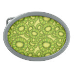 Kiwi Slices Pattern Oval Belt Buckles