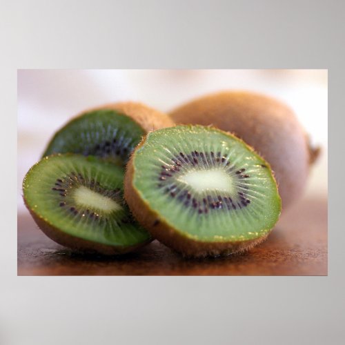 Kiwi slices Poster print