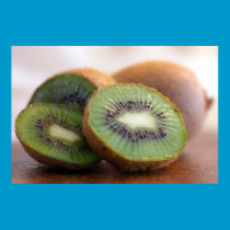 Kiwi slices Poster posters