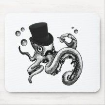 Kiwi the Fancy Octopus Mousepads