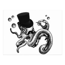 Kiwi the Fancy Octopus Post Cards