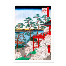 Kiyomizu Hall and Shinobazu Pond, Hiroshige posters