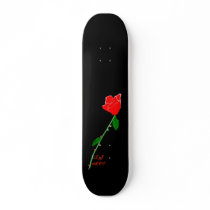 KJ ART- One Red Rose Skateboard