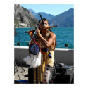 Kjari playing a pipe at Lake Garda posters by ANGELHELEN Kjari playing a pipe at Lake Garda posters