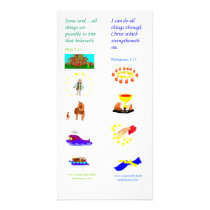 KJV All things are possible - Bible bookmark card Custom Photo Card