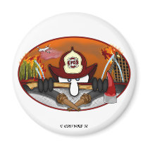KK Firefighter Magnet