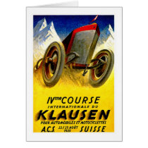 Klausen Race ~ Vintage Automobile Ad Cards