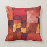 Klee - Red and White Cupolas Pillow