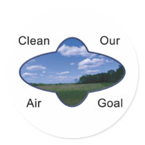 Kleen Air Round Sticker