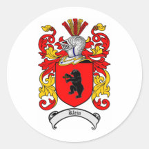 KLEIN FAMILY CREST -  KLEIN COAT OF ARMS STICKER