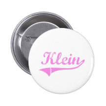 Klein Last Name Classic Style Pins