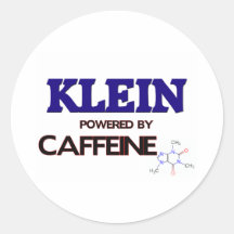 Klein powered by caffeine sticker