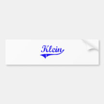 Klein Surname Classic Style Bumper Stickers