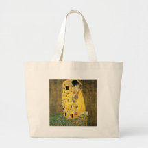 Klimt - el beso bolsa lienzo