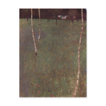 Klimt, Gustav Bauernhaus mit Birken 1900 Technique Post Cards