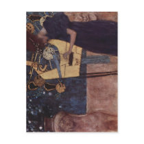 Klimt, Gustav Die Musik 1895 Technique ?l auf Lein postcards by rahulbiswas Klimt, Gustav Die Musik 1895 Technique ?l auf Lein postcards