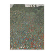 Klimt, Gustav Mohnfeld 1907 Technique ?l auf Leinw Post Cards