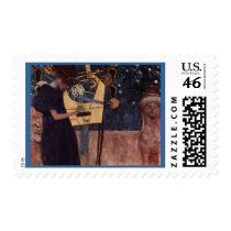 Klimt Gustav The Music Stamp