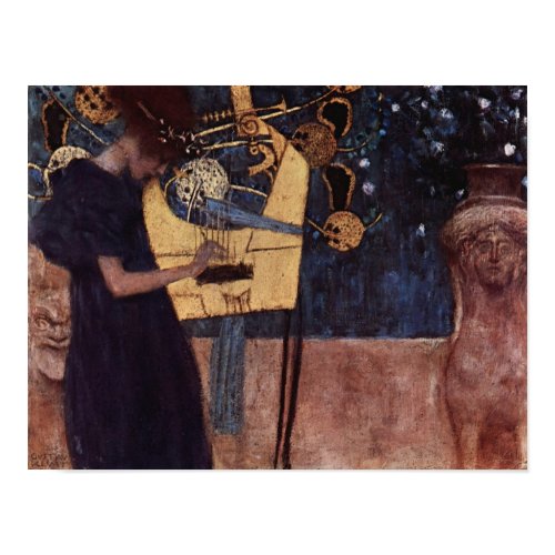 Klimt Gustav The Music Poster print