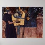 Klimt Gustav The Music Poster