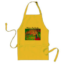 Klimt in His Garden by S Ambrose Apron