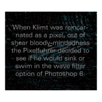 Klimt reincarnated as a pixel(Poster) posters