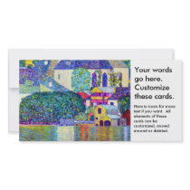 Klimt St Wolfgang church in Unterach on Lake Atter Picture Card