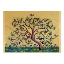 Klimt style tree business cards