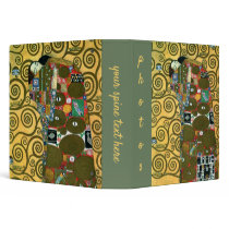 Klimt's Fulfillment (The Embrace) binders by MasterpieceCafe Klimt's Fulfillment (The Embrace) binders