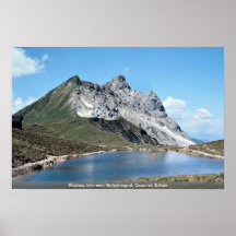 Klosters, lake near Gotsshnagrat, Casanna, Britain Poster