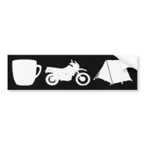 KLR dualsport bumpersticker Bumper Sticker