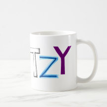 Klutzy clumsy uncoordinated oaf fun word art coffee mugs