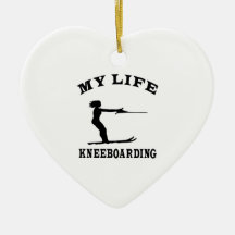 Kneeboarding My Life Christmas Ornaments