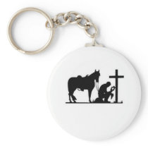 Kneeling Cowboy Key Chains