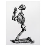 Kneeling Skeleton Custom Letterhead