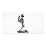 Kneeling Skeleton Photo Cards