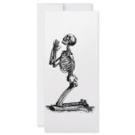 Kneeling Skeleton rack cards